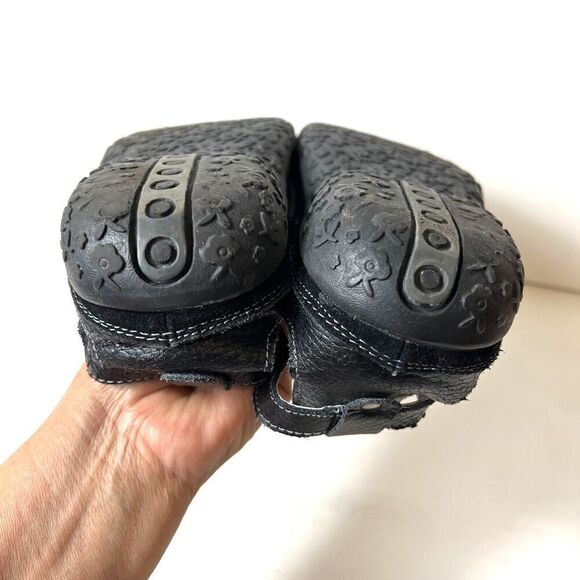 Spring Step Women EU 41 US 10.5 Black Leather Comfort Casual Flat Fisherman Shoe - Picture 8 of 12